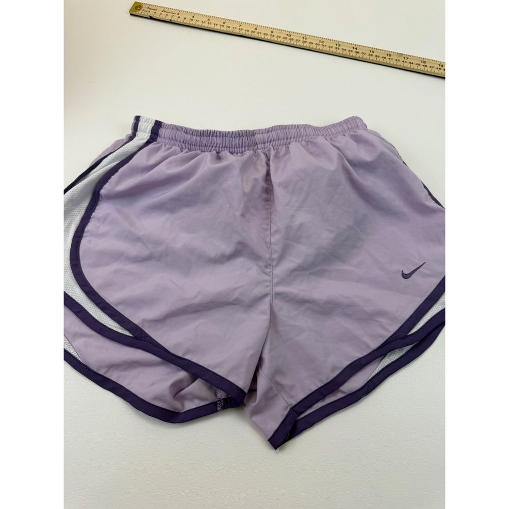 Nike Dri-FIT Tempo Running Shorts Lavender Purple White Mesh Womens Small